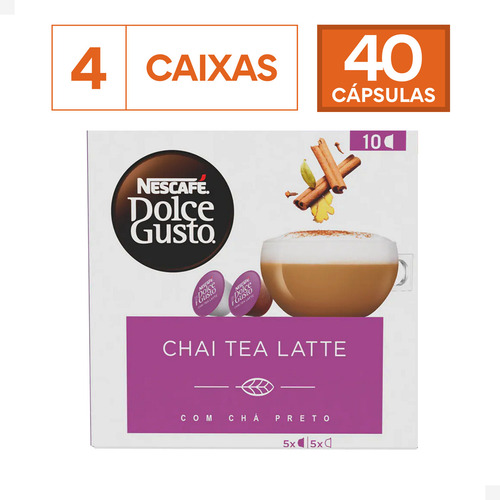 Capsulas Dolce Gusto 40 Capsula Chai Tea Latte