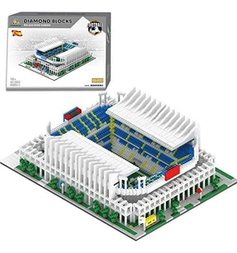 Hindca Micro Mini Blocks Real Madrid Stadium Building Model