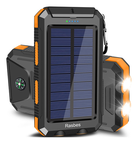 Cargador Solar Portatil 38800 Mah Banco Energia Ipx5 Panel
