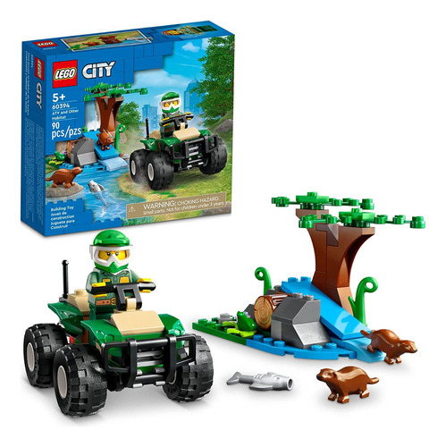 Lego City 60394 Cuatrimoto Y Habitad De La Nutria Original