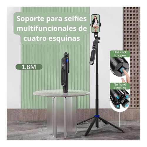 Tripode Selfie Stick Bluetooth 1.80m Camara Celular