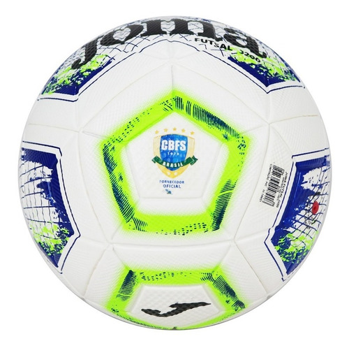 Imagem 2 de 2 de Bola De Futsal Fúria Cbfs Laminada Joma - 4 - Branco E Verde