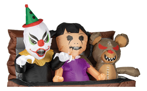 Inflable Caja De Juguetes Diabólicos Halloween Decorativos