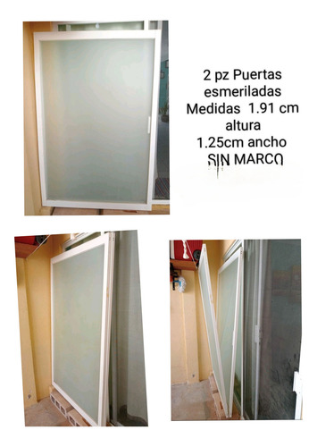 Puertas Aluminio Corrediza S/marco Blanco (Usado)