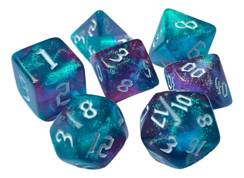 4 Dados Poliédricos Acrílicos D4 D6 N N N Multi N N Multi