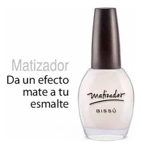 Esmalte De Uñas Bissú Matizador Tratamiento 15ml #455 Transparente/negro