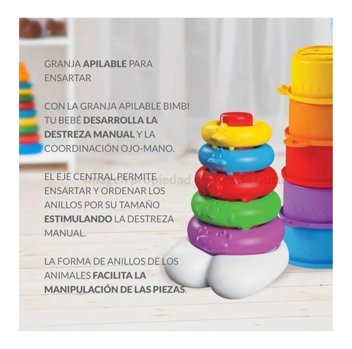 Imagen 4 de 6 de Bimbi Apilable Bebes Granja Didactico Mod-0115