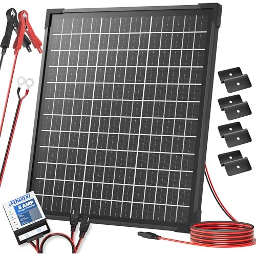 Kit De Panel Solar Powoxi 50w Con Controlador Mppt