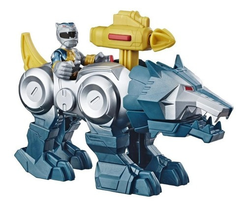 Power Rangers Heroes Silver Ranger Y Wolf Zord