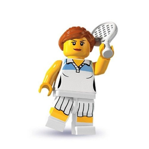 Lego: Minifiguras Serie 3 Mujer Jugador De Tenis Mini-figur