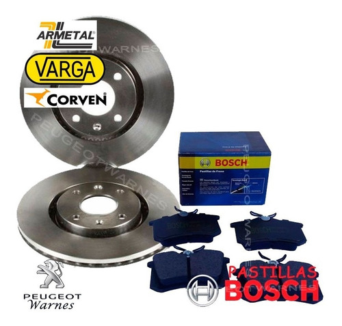 Pastillas Bosch + Discos De Freno Traseros Citroen C4 2.0 N