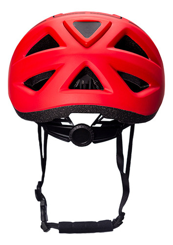 Casco Bicicleta Bulit Ultra Liviano Con Luz Led - Rojo L