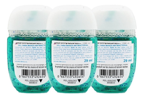 Gel Antibacterial Bath & Body Works Fresh Sea Spray Kit 3pz