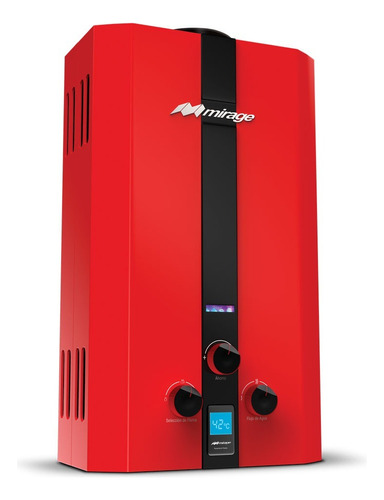 Boiler De Paso Mirage Flux 6 Litros Por Minuto, Rojo/gas Lp Color Rojo Tipo de gas GLP