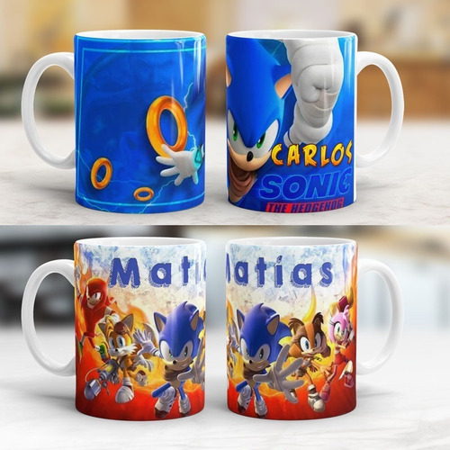 Imagen 3 de 7 de Tazas De Sonic Niño