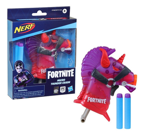 Imagen 3 de 10 de Pistola Nerf Fortnite Hasbro E6741 Microshots Lanzador Edu