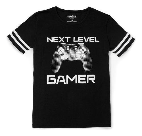 Audaz Playera De Algodón Para Niño Diseño Gamer 4-12