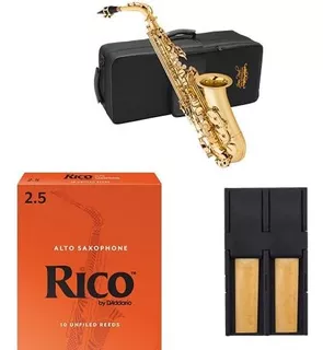 Jean Paul Usa As-400 Saxofón Alto Estudiante Con Rico Reeds