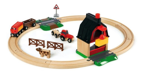 Brio Farm Railway Set Set De Trenes De Juguete Para Niños