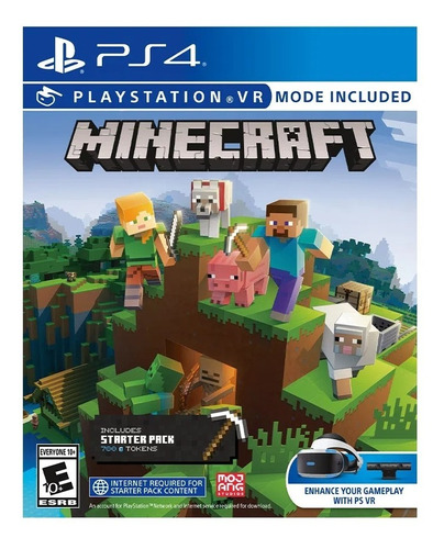 Minecraft Ps4 Fisico Paquete Inicial 700 Tokens Playking