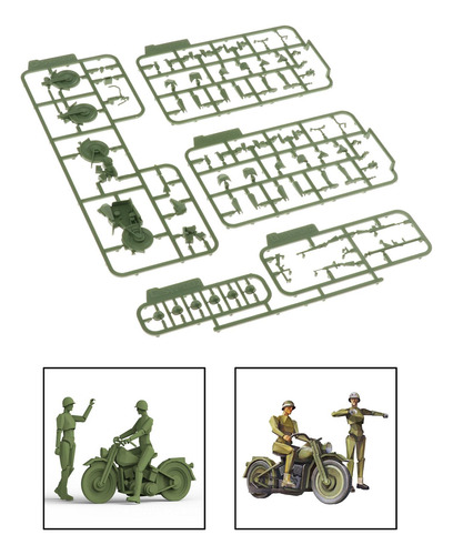 1/35 Kit De Modelo De De Personaje De Plástico Conjunto De