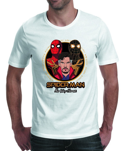 Camiseta Cuello Redondo Logo Hombre Araña Spiderman No Way 