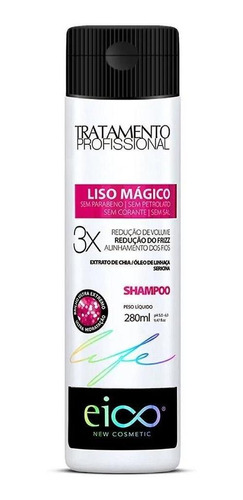 Shampoo Eico Life Liso Mágico 280ml