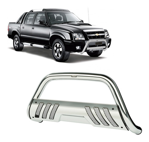 Defensa C/chapon Cromada Chevrolet S10 1995 Al 2011