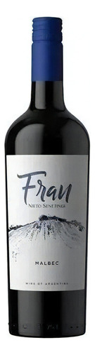 Vinho Malbec Fran Nieto Senetiner adega Nieto Senetiner 750 ml em um estojo de vidro