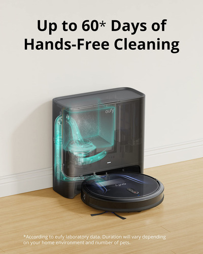 Robot Aspirador Eufy G40+, Autovaciante, Con Succión Wifi, 2