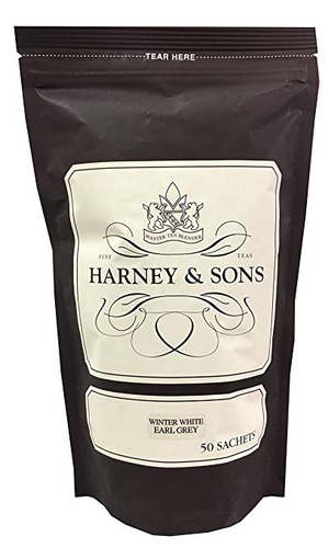 Harney & Sons Invierno Blanca Té Earl Grey - Chino Mutan Té 