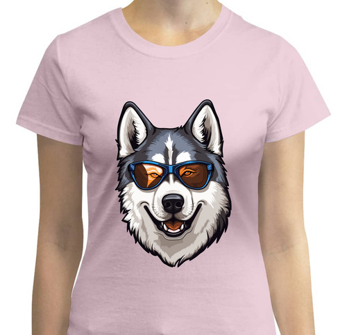 Playera Siberian Husky Con Lentes - Dog Lover - Perros