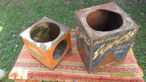 Lote 2 Antiguas Latas Galletitas Express Y Leiva C Detalles