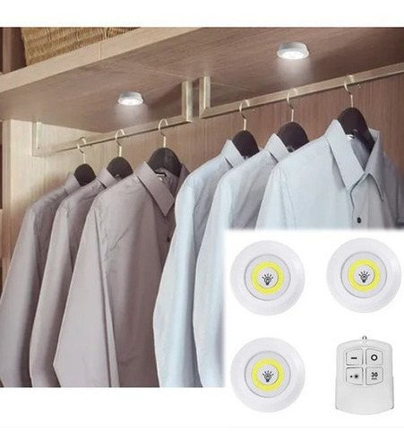 Luz Led Closet Armarios Bodega Control Remoto /excelente