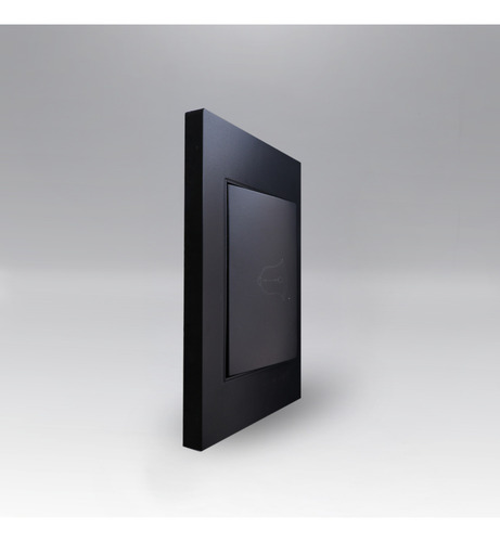 Placa Contacto Timbre Negro Mate 77x124mm Premium Artlite Apl-313 Paquete 5 Piezas