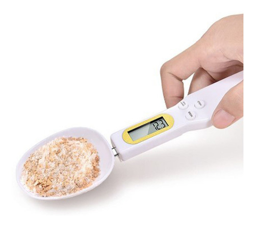 Colher De Medição Para Alimentos, Balança Eletrônica Branca