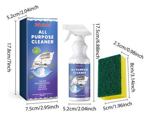 Limpiador Multiusos Para Cocina Y Coche, Multiusos, Baño