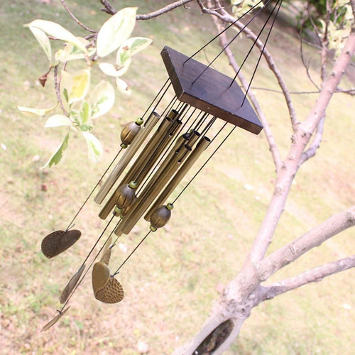 X Carrill?n Campanas De Viento De Metal C/8 Tubos P/decoraci