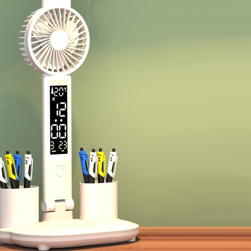 Luz De Escritorio Con Ventilador, Lámpara De Escritorio