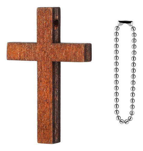 50 Piezas Colgantes De Cruz De Madera Dijes De Cruz De