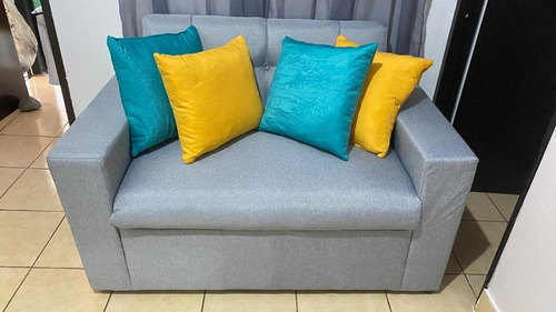 Sillón Doble Plaza Con Brazos; Sofá Doble Mi Mueble 60,000