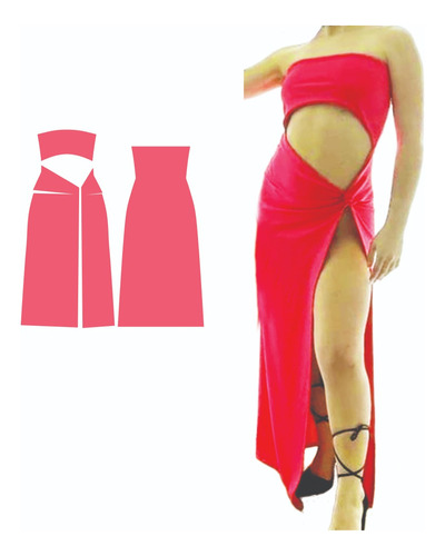 Molde Imprimible En Pdf A4 Vestido Mujer761