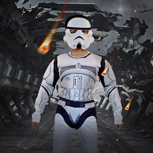 Disfraz De Halloween Star Wars Soldado Blanco Soldado Negro