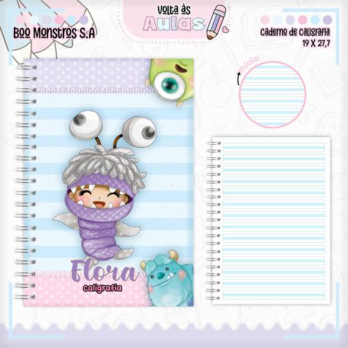 Arquivo De Corte Pack Voltas As Aulas Boo Monstra Sa
