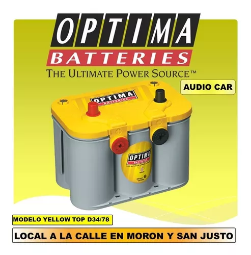 Bateria Optima Yellow Mod D34/78 Náutica Audio Car Amarilla