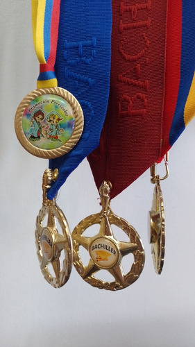 Medallas Cinco Puntas Reconocimientos 