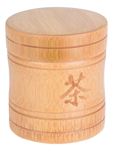 Recipiente Portátil Ligero De Bambú Para Almacenamiento De T