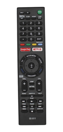 Control Remoto Sony Smart Tv Netflix 3d Incluye Pilas /e