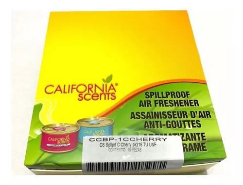 Aromatizante California Scents Cherry Coronado 18 Pzas.