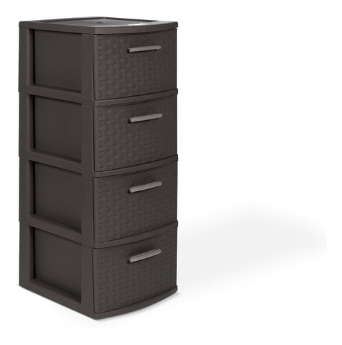 Cajonero Organizador Infantil Plastico 4 Niveles Mueble Mq